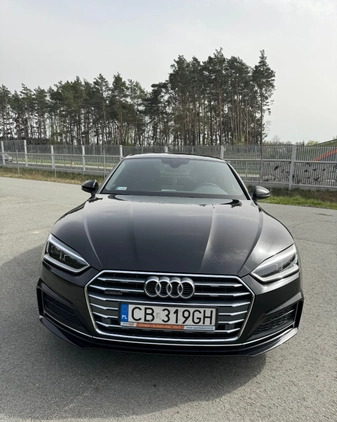Audi A5 cena 118080 przebieg: 128500, rok produkcji 2017 z Nisko małe 379